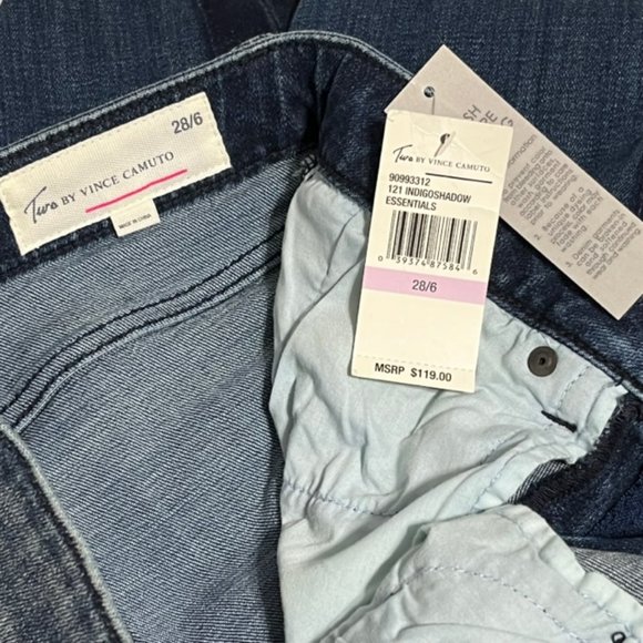 TWO BY VINCE CAMUTO Skinny Jeans Size 28/6 NWT - Picture 13 of 14